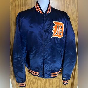 Vintage Starter MLB Detroit Tigers Baseball Satin Jacket Size Mens XL USA 1990’s